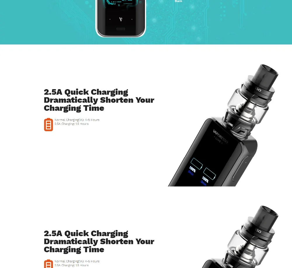 Original 220W Vaporesso LUXE Vape Kit with SKRR Tank 8ml Atomizer QF Meshed Coil VS Revenger Electronic Cigarette Vape Kit