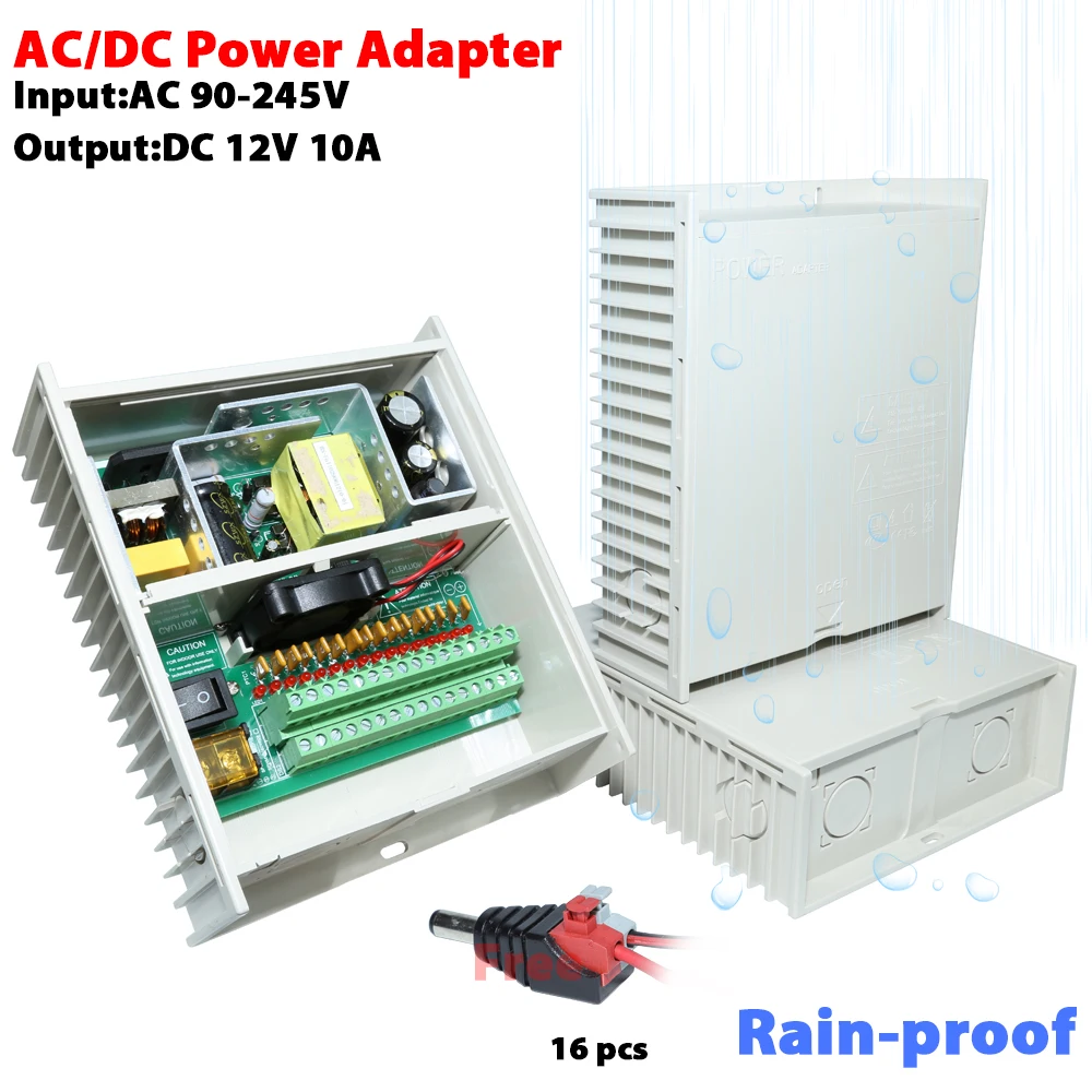 AC/DC адаптер питания DC12V 10A 16CH выход|adapter dc|adapter ac dcadapter |