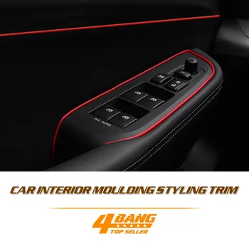 

Hot Sale!! 20M Car DIY Red/Blue/Green/Orange/Yellow Color Line Flexible Interior Decoration Moulding Trim Gap Strips Flexible