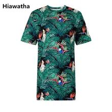 Hiawatha Harajuku стильная футболка с коротким рукавом женские свободные длинные футболки с буквенным принтом повседневные топы с круглым вырезом больших размеров T4413