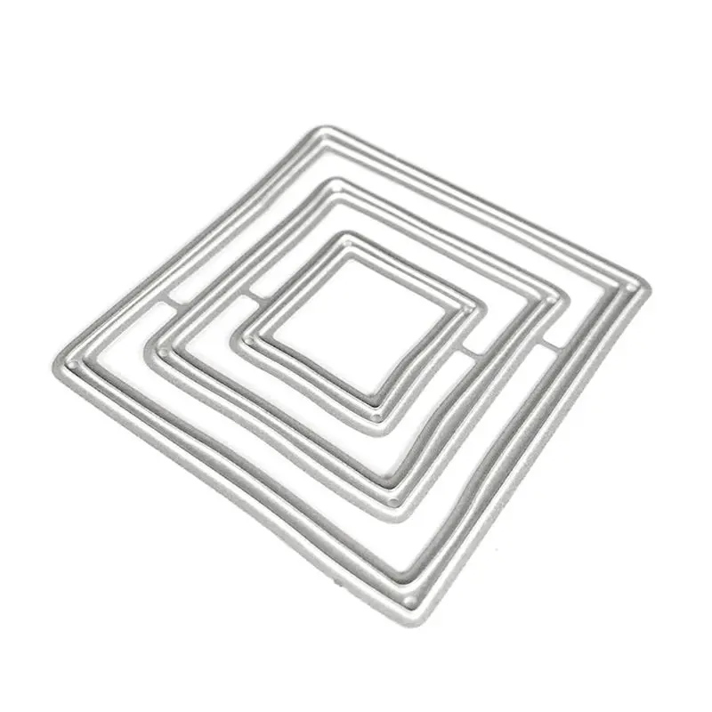 Square Frame Metal Cutting Dies Stencil DIY Scrapbooking Album Stamp Paper Card Embossing Craft Decor | Дом и сад