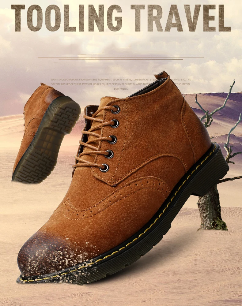 GNOME/Новинка; кожаные ботинки с перфорацией типа «броги»; Мужская обувь; модные ботинки в военном стиле; Мужские ботинки в байкерском стиле «Челси»; Швейные ботинки; botas hombre