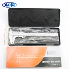 Outil de mesure du calibre du Vernier en acier au carbone, 6 pouces, 150mm / 0.02mm