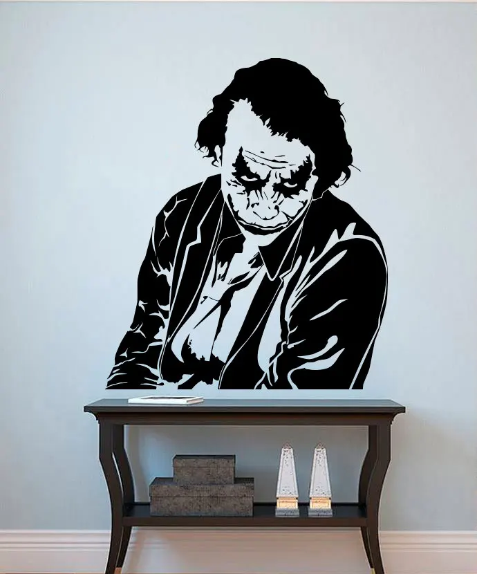 Comics Superhero Joker  Cool Wall Stickers Home Decor  