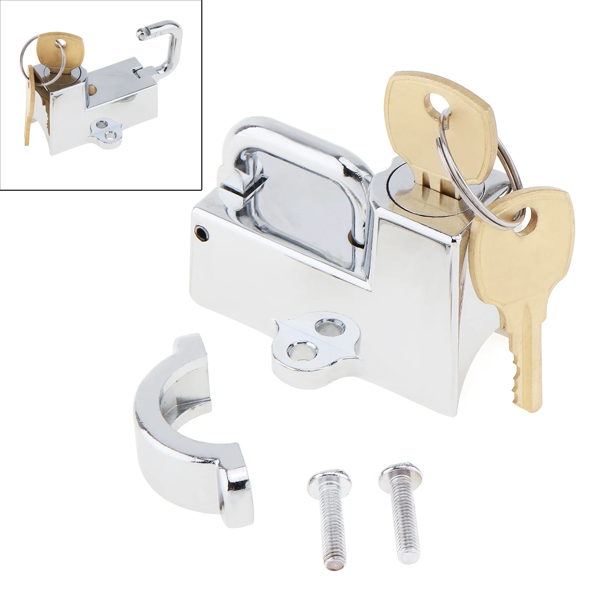 

Universal Durable Electroplating Motorcycle Helmet Lock Motorcycle Accessories with Key Fit for Motorcycle / Motorbike