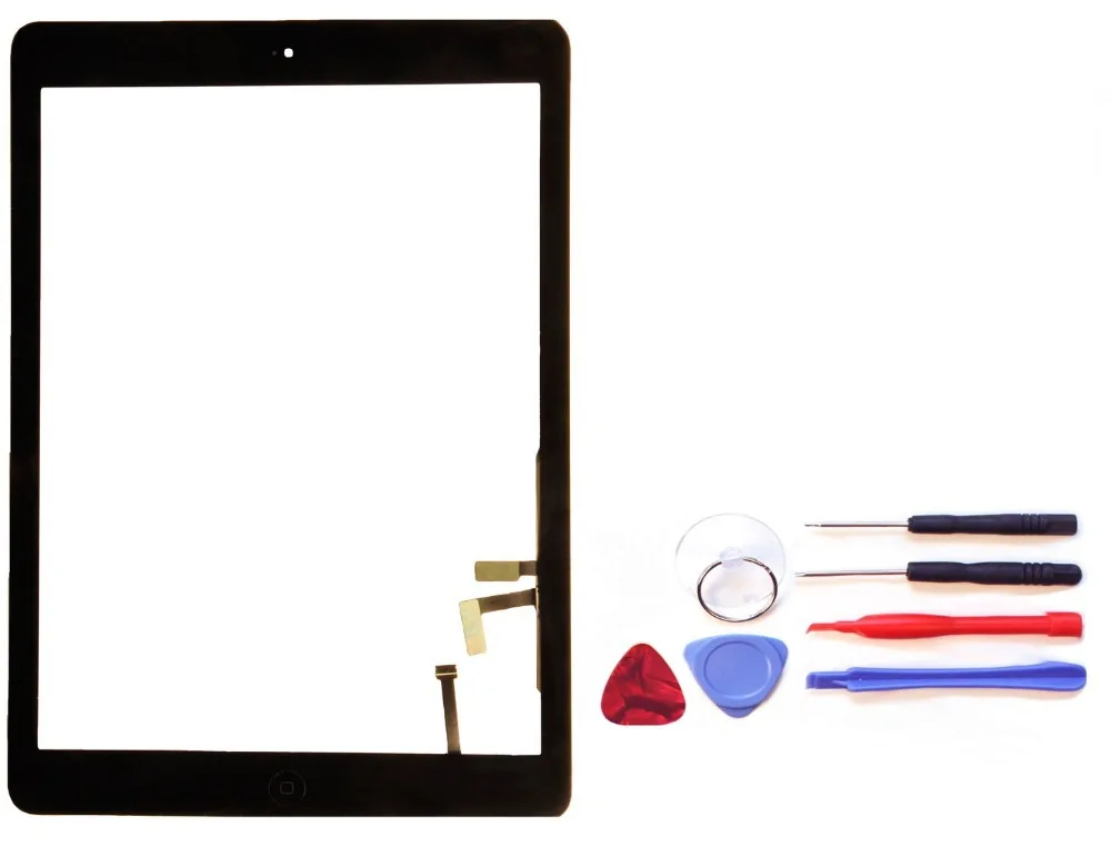 100 Original Black for Apple iPad Air 5th model A1475 A1474 touch screen digitizer home button