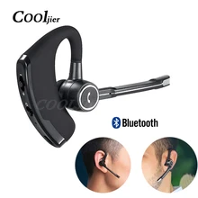 COOLJIER бизнес беспроводные Bluetooth наушники автомобильный Bluetooth громкой связи стерео наушники цепляющиеся за уши с микрофоном шумоизолирующие наушники
