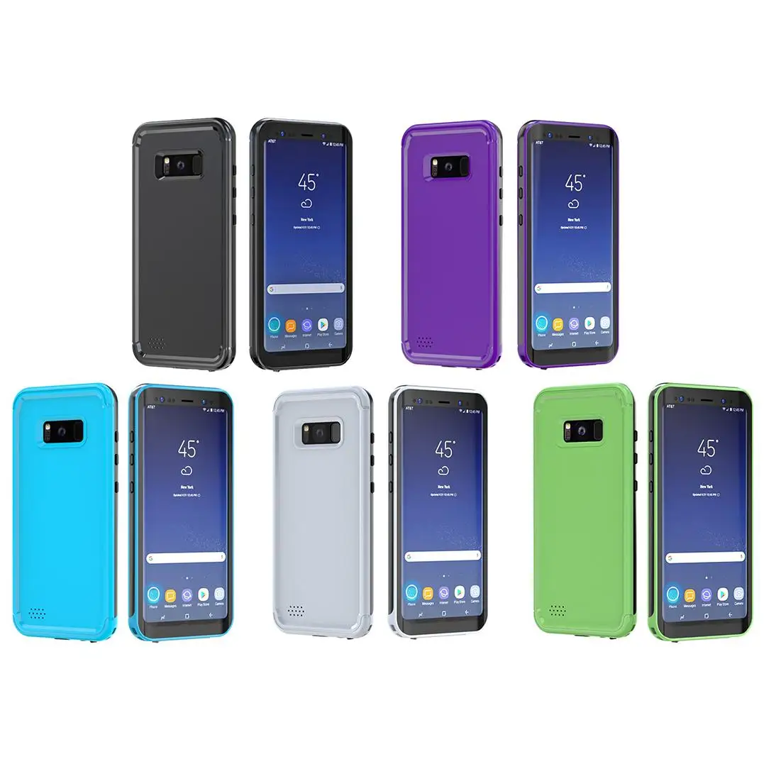 Водонепроницаемый чехол для телефона с изогнутым экраном Ультратонкий Samsung S8