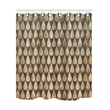 

Shower Curtains Modern Water Drop Design Bathroom Screens Bath Curtain Polyester Fabric Waterproof Mildew Proof with 12 Hooks