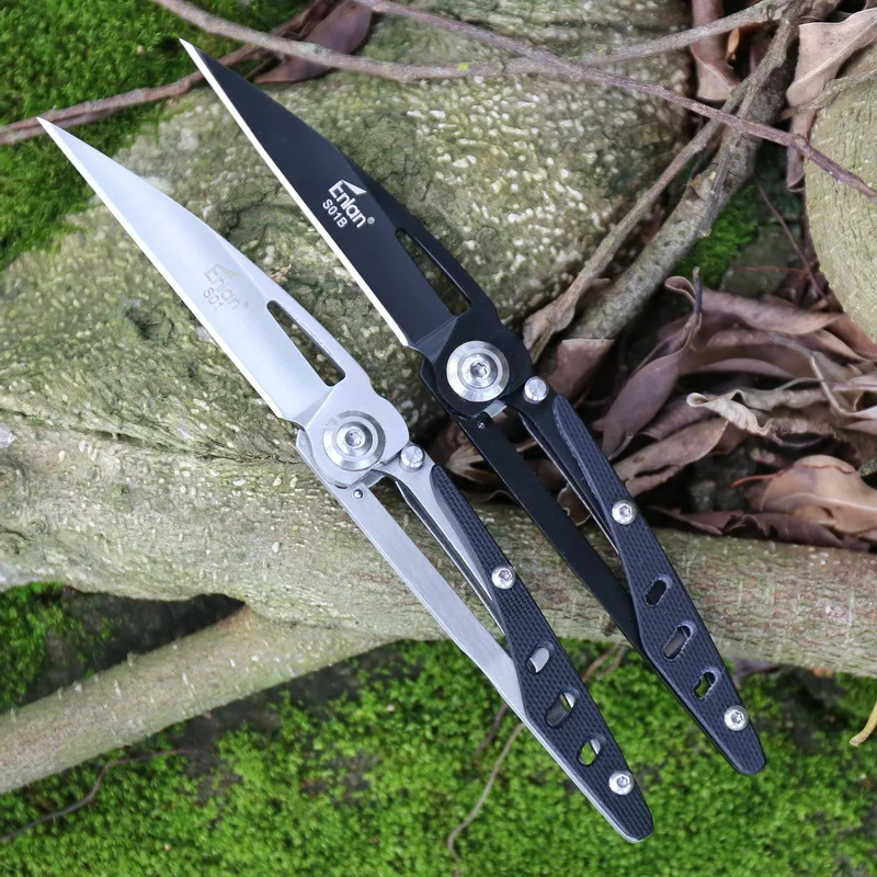 Складной нож серии Enlan S01 nails 8Cr13Mov blade G10 Открытый походный охотничий Карманный