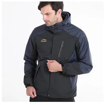 

Winter Warm Windbreaker Hiking Jackets for Women, Camping Snow Ski Waterproof Windproof Fishing Mens Outdoor Jackets Black