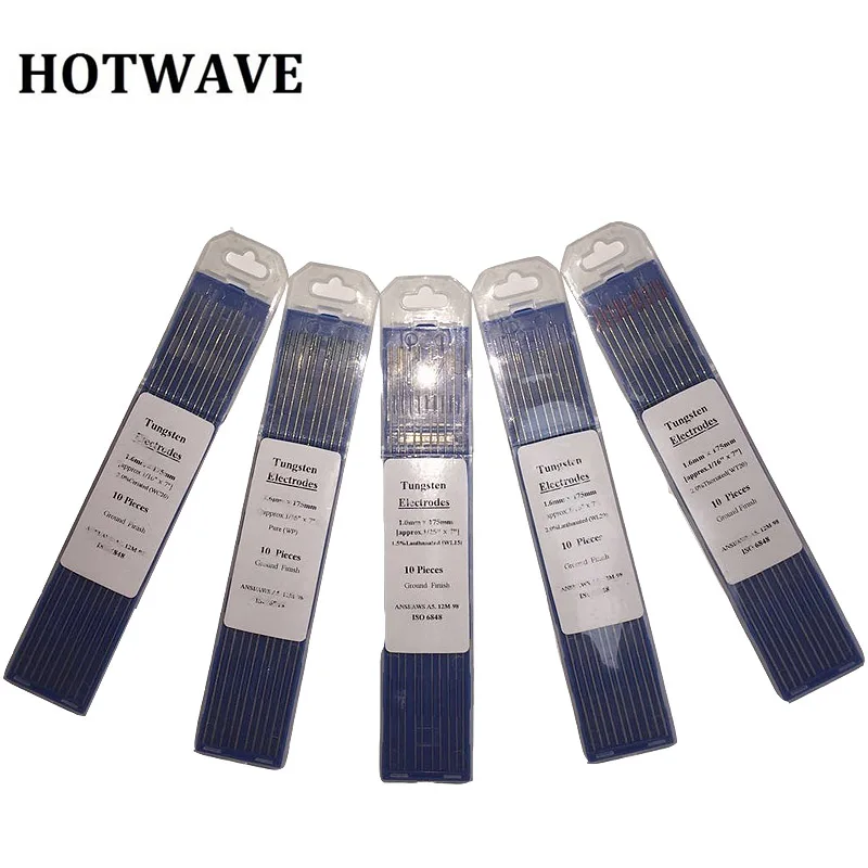 

Hotwave Tungsten Rods WP, WC20, WT20, WL10,WL15, WL20, WZr3, WZr8, WY20 Tig Welding Tungsten Electrodes