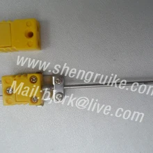 2*250 мм K Тип термопары wth мини разъем высокого качества термопара с минеральной изоляцией