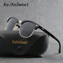 KeiKeSweet, топ, поляризационные, винтажные, роскошные, брендовые, дизайнерские, солнцезащитные очки, UV400 лучи, мужские, женские, вечерние, классические, солнцезащитные очки, для вождения, для улицы