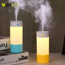 USB Красочный увлажнитель воздуха с ночной подсветкой Портативный Мини Автомобильный увлажнитель воздуха с светодиодный лампой освежитель воздуха тумана для дома спальни