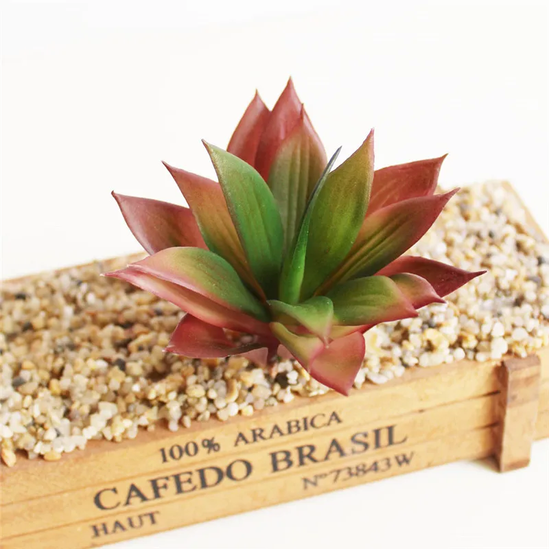 Real Touch Mini Artificial Succulents Fake Agave Flower Faux Succulent Plants Balcony Ornament For Garden Home Party Decor Real Touch Mini Artificial Succulents Fake Agave Flower Faux Succulent Plants Balcony Ornament For Garden Home Party Decor