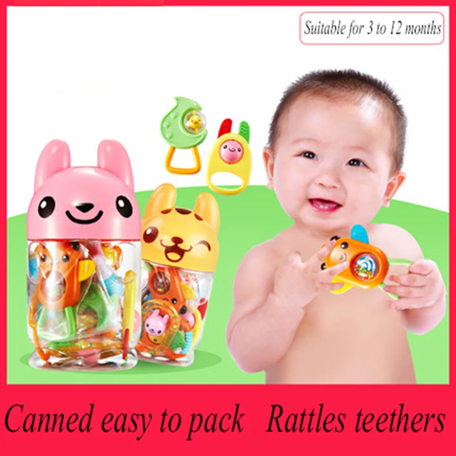 Educational Baby Toys Music Handbell Kids Teether Rattles Mobiles Cute