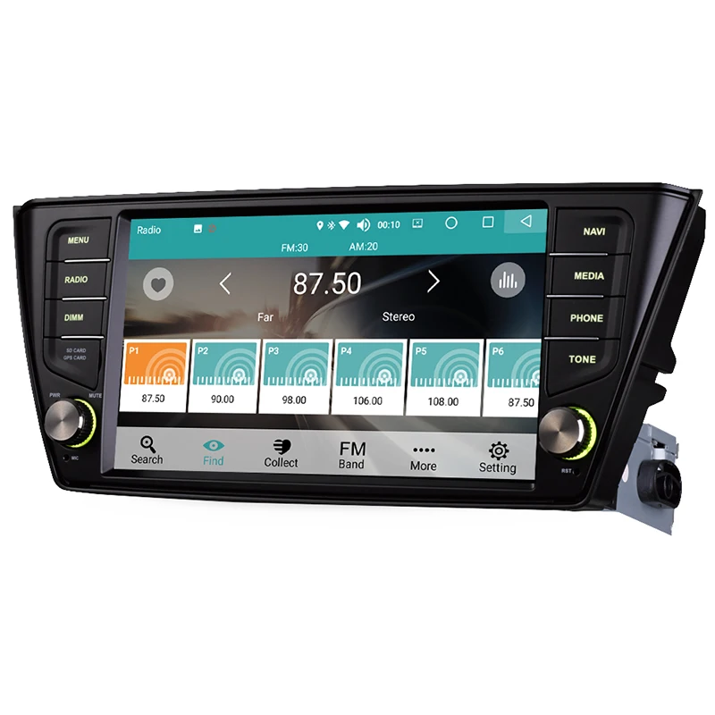 Discount Android 8.0 Car Multimedia Player 8 Inch Audio Radio Video Entertainment 1 Din Navigation System For Skoda Fabia 2015-2018 14