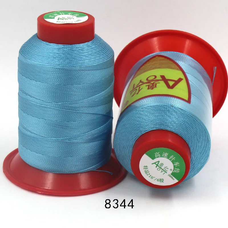 Aoyi 210D/6 fil полиэфирные швейные нитки швейные принадлежности для ремонта кожаных нитей шелковые нити швейная пряжа 10# сильная нить - Цвет: 8344