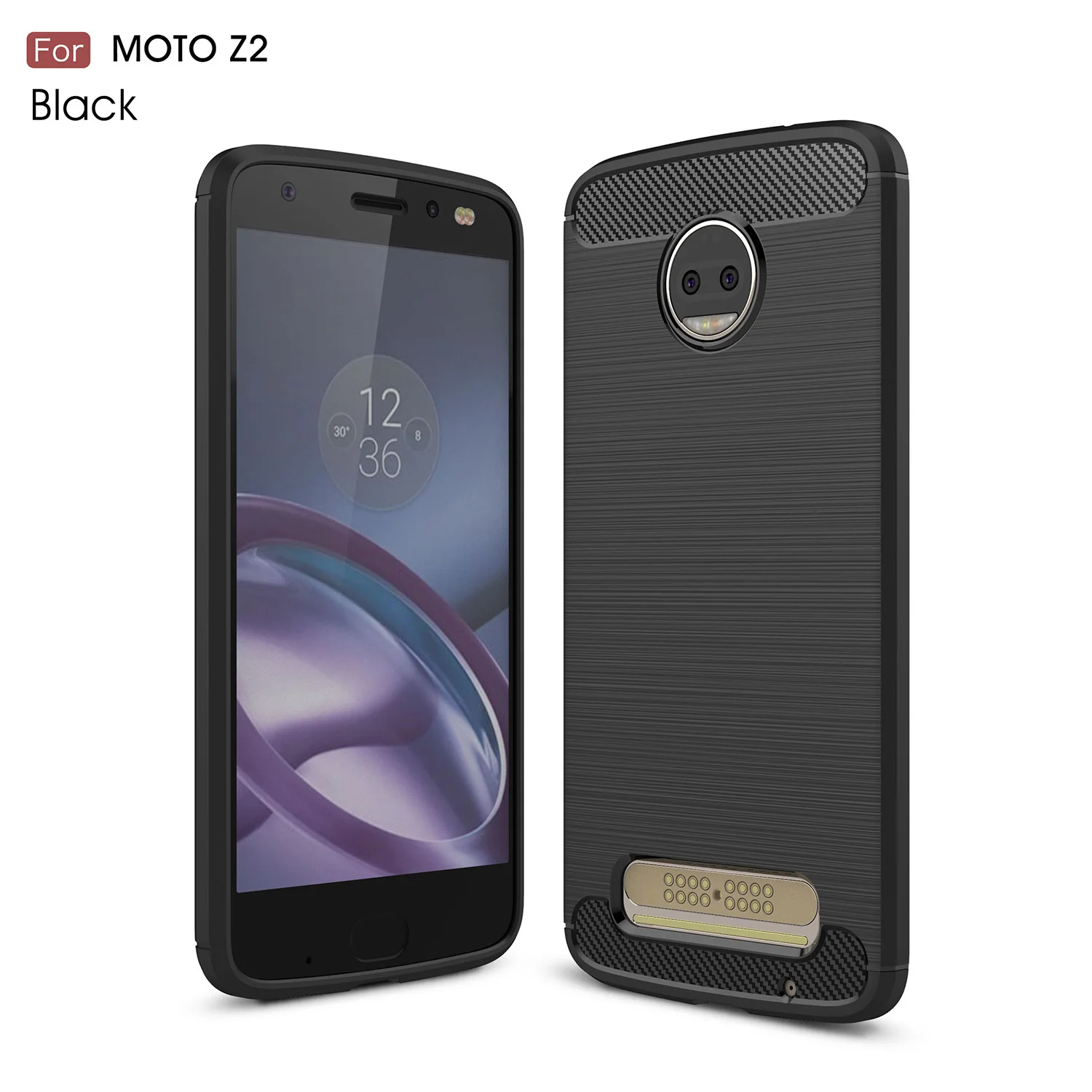 Мягкие TPU чехол для телефона Motorola Moto Z2 противоударный Анти-отпечатки матовый