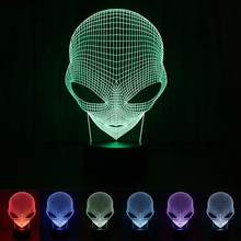 

Unique 3D Cartoon Special Alien Shape LED Table Lamp With USB Power Touch bedroom Night Light Gift for children