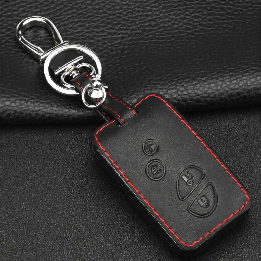 Jingyuqin 4 кнопки кожаный чехол для дистанционного ключа подходит Lexus GX LX RX HYQ14ACX Smart Key