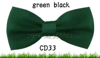 Однотонный галстук-бабочка модные галстуки-бабочки для мужчин Свадебный сатиновый регулируемый галстук-бабочка группа бизнес джентльмен бабочка - Цвет: black green