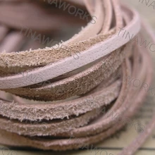 3*1 мм квадратный натуральный цвет шнур из натуральной кожи 100 метров