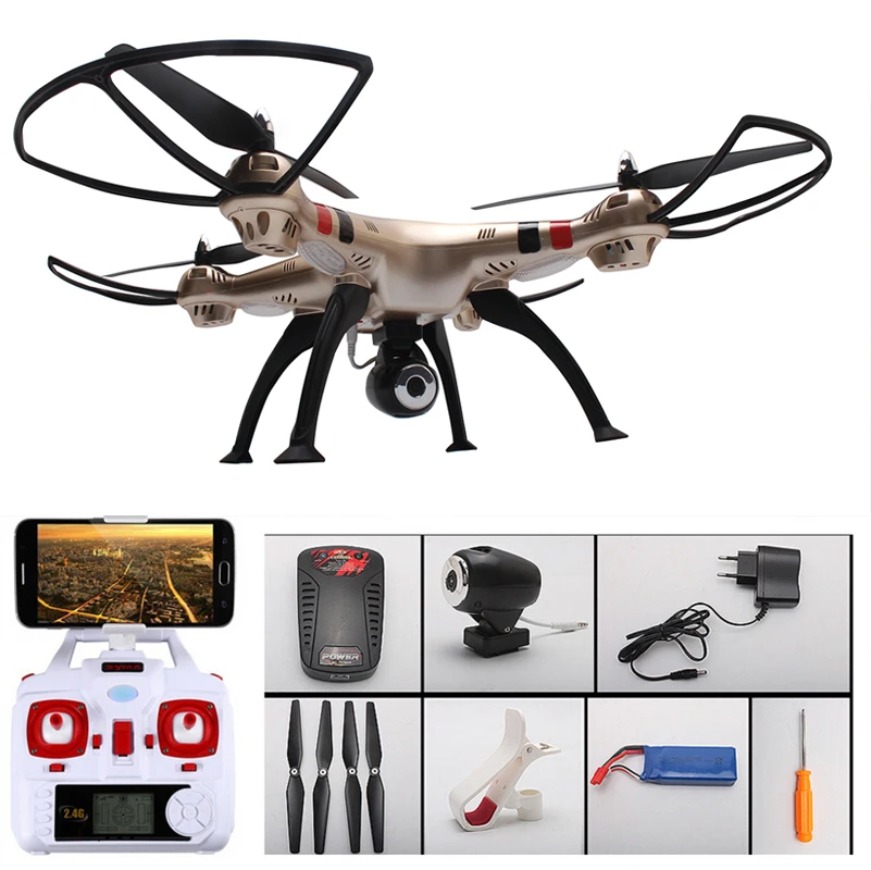 Квадрокоптер SYMA X8HW X8W обновленный FPV RC Дрон с Wi Fi камерой 2 4G 4CH 6 осевой вертолет