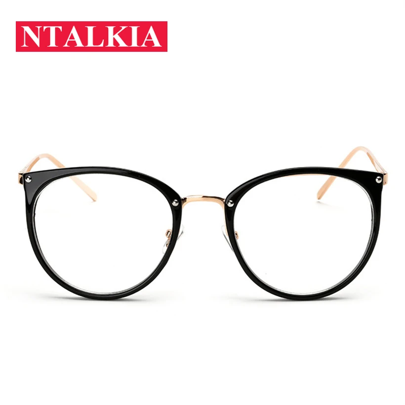 Clear Lens Cat Eye Glasses Frame Women Fashion Oversized Spectacle Frames Transparent Optical Eyeglasses Clear Eyeglass
