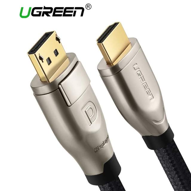 Best Offers Ugreen Displayport to HDMI Cable DP to HDMI 2.0 Adapter Converter 4K 60Hz Video Audio Cable for HDTV Projector Laptop 3840*2160