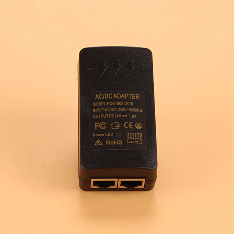 

15V0.8A 24V0.5A 48V0.5A PoE Injector12W 24W PoE Adapter for IP Camera CCTV Plug CCTV Power Supply for Surveillance Camera