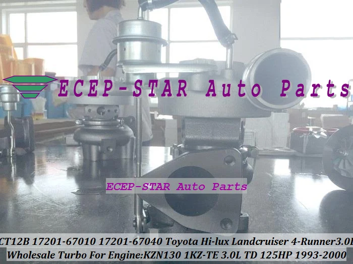 CT12B 17201-67040 17201-67010 Turbo Turbine Turbocharger for Toyota Landcruiser TD 2000- 1KZ-TE KZJ90 KZJ95 3.0L 125HP (6)