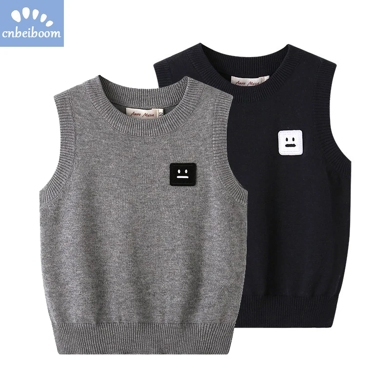 Kids girls boys vest Sweater knitting Fashion autumn winter 2019 baby