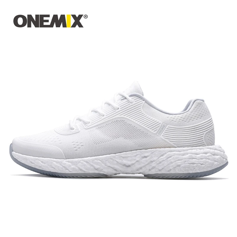 ONEMIX Летние мужская зимние off white Повседневные Туфли Дышащие Квартиры Кроссовки