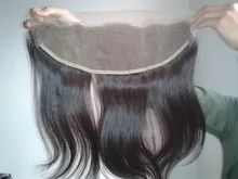 Virgin Indian Lace Frontal with Baby Hair Natural Straight 13×4 Full Lace Closure From Ear to Ear Human Hair