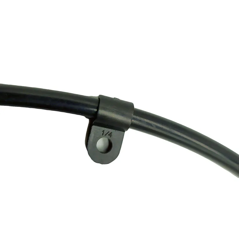 10 шт. кабельные зажимы черные пластиковые зажимы для труб для 1/4 дюйма водяной шланг