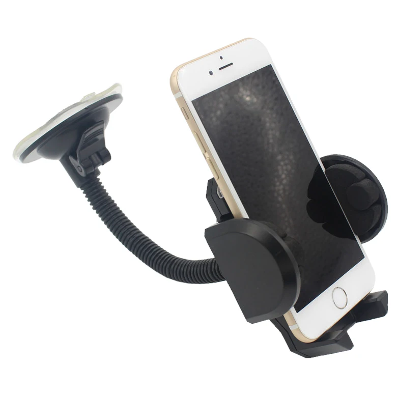 2-in-1 Mobile Phone Car Mount Cell Holder Cradle - Universal Fit Secure Phone/GPS to Windshield Dashboard | Автомобили и