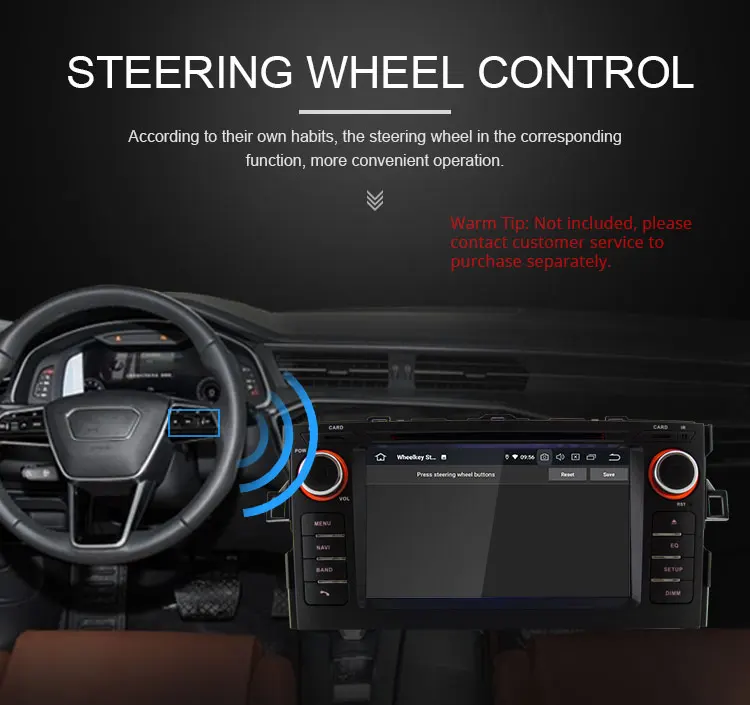 Top TOPBSNA 2 Din Android 9.0 Car DVD Player For TOYOTA Auris 2008-2011 WIFI Multimedia GPS Navigation Stereo Car Radio Headunit RDS 10