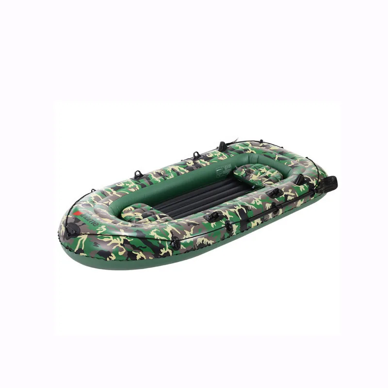 4 Person Camouflage Green PVC Rubber Dinghy Inflatable 