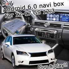 Android 6 0 GPS navigation box for Lexus GS 2012 2017 etc video interface with knob