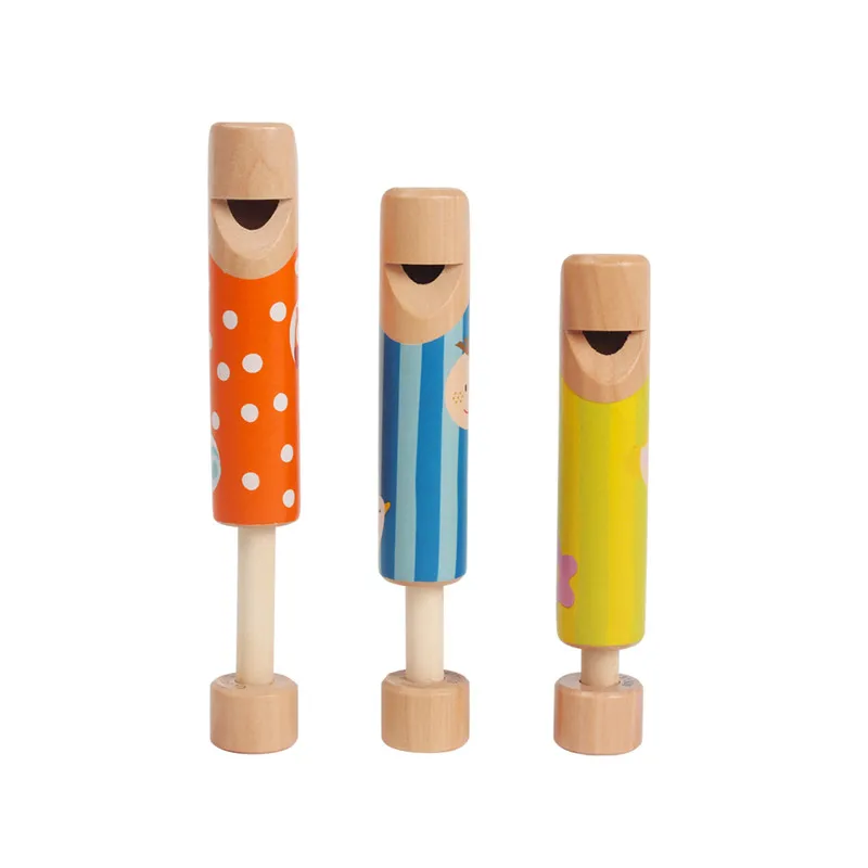 Детские музыкальные игрушки Candywood свисток Деревянный модель красочный мини
