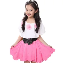 Summer 2016 New Casual Cotton Lace Girl font b Dress b font Baby Girls Clothes Flowers