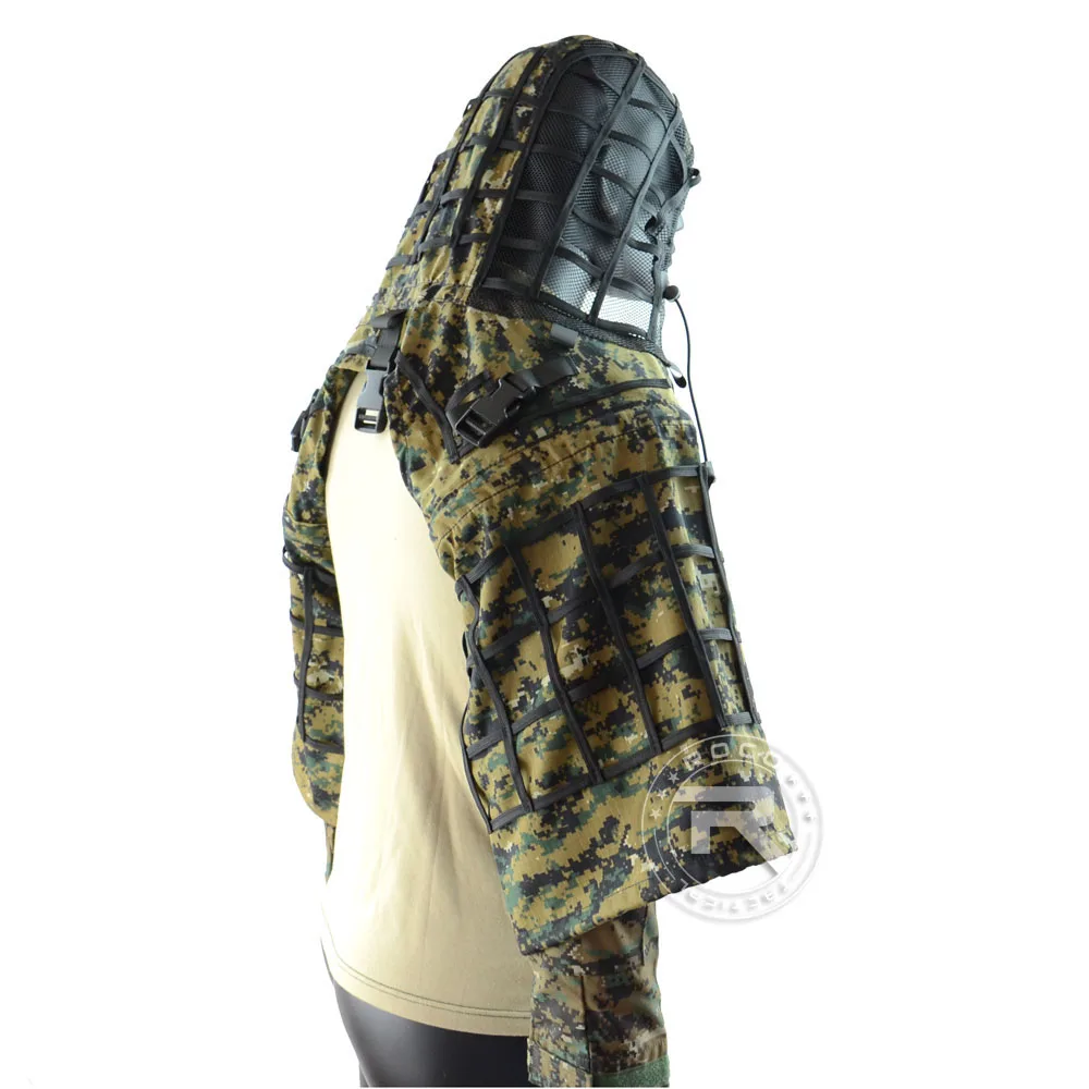 ROCOTACTICAL военный Снайпер Ghillie Viper Hood Combat Ghillie Suit Foundation Custom Ghillie Hood Jacket камуфляж, лесная местность