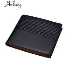 Aelicy, новинка, модный мужской короткий кошелек, тисненый, с перекрестными картами, много карт, кожзам, кошелек, высокое качество, как бизнес-подарки