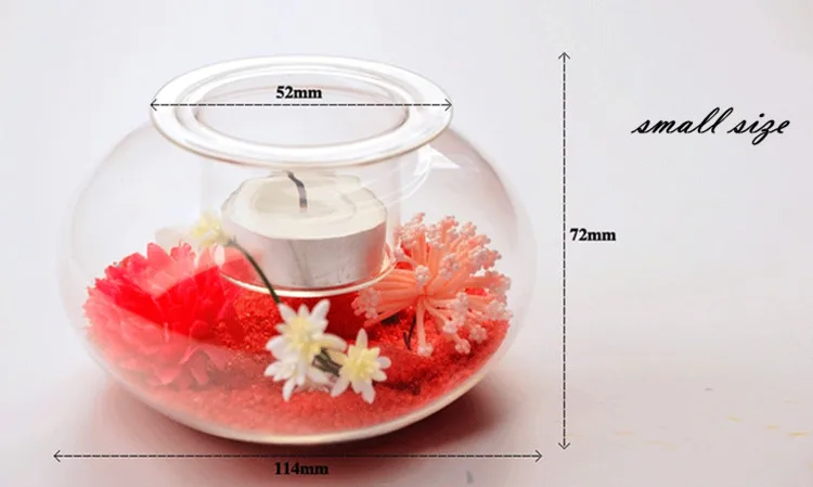 Красивый стеклянный подсвечник декоративный 11 см Модный стол стеклянная ваза DIY Стекло домашний декоративный креативный друг подарок