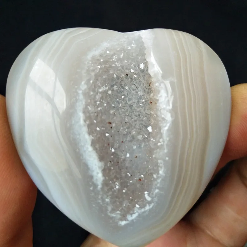 Натуральные камни и кристаллы cristal Сердце Агат Кристалл кластер домашний декор пальмовый камень очень красивый - Цвет: X1 14