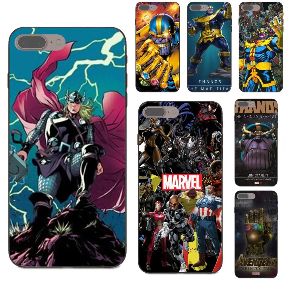 Для Samsung Galaxy A3 A5 A6 A6s A7 A8 A9 Star Plus 2016 2017 2018 мягкий чехол из ТПУ с рисунком комиксов Marvel