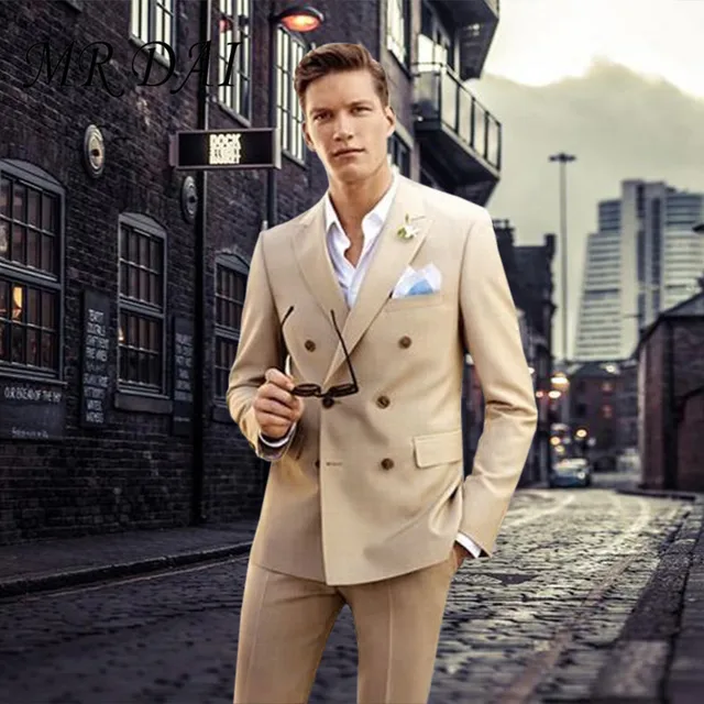2017 Latest Coat Pant Designs Tan Beige 