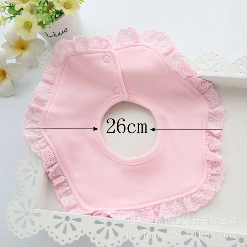Lace Bow Baby Burp Cloth